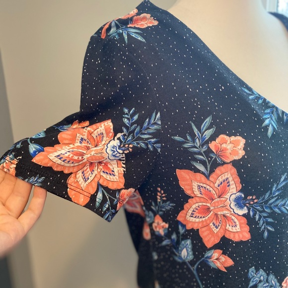 NWOT Asos floral blouse short sleeve size 2 - Picture 6 of 8